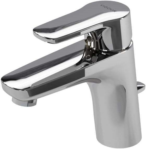 VIGOUR Einhand-Waschtischbatterie derby mit Ablaufgarnitur verchromt | DE