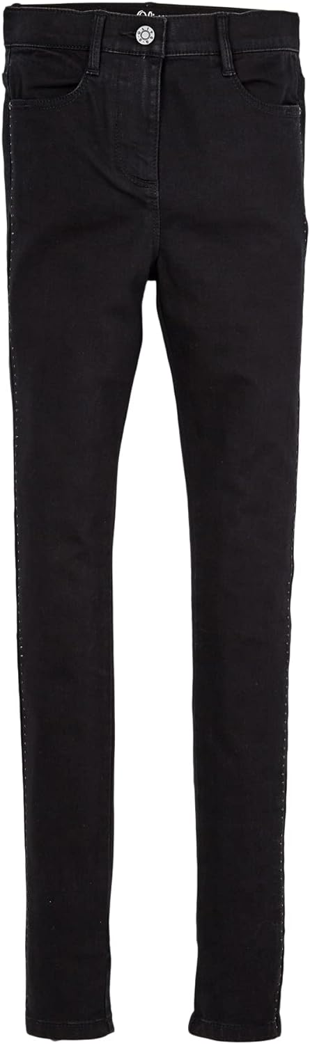 s.Oliver Mädchen Jeans 146 Grosse Grössen Schwarz, 146 Grosse Grössen Schwarz