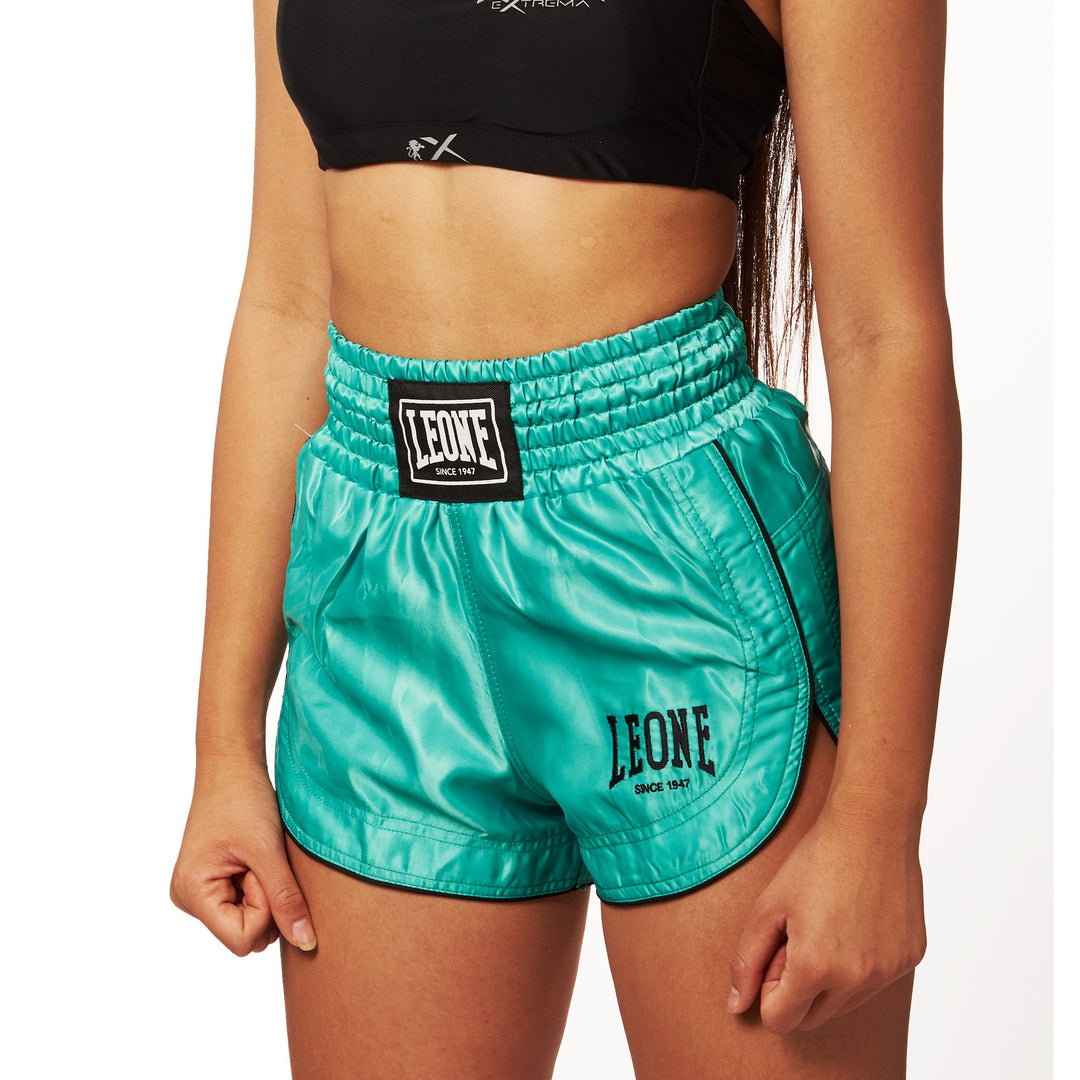 LEONE 1947, Basic W Kick-Thai-Shorts, Frau, AB801 S Teal, S Teal