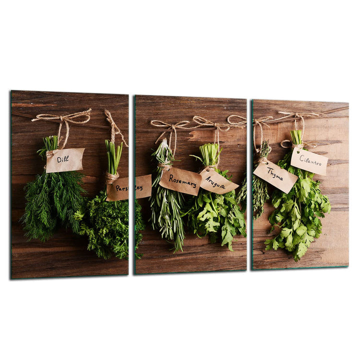 TMK ArtDeko Herdabdeckplatte 3 Teilig 3x30x52 cm - Spritzschutz Herdabdeckung – Herdschutz aus Siche