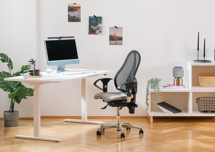 TOPSTAR Sitness 15 ergonomischer Bürostuhl mit bewegter Sitzfläche Schreibtischstuhl mit Armlehnen a