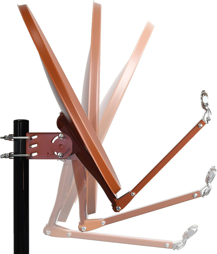 Humax Digital Professional Offset Antenne 75 cm - Farbe: Ziegelrot, E0773 ziegelrot 75 cm, ziegelrot