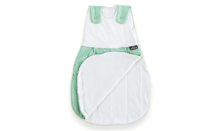 Träumeland S0100307 Aussenschlafsack LIEBMICH Pünktchen mint, Grösse 80/86, mehrfarbig