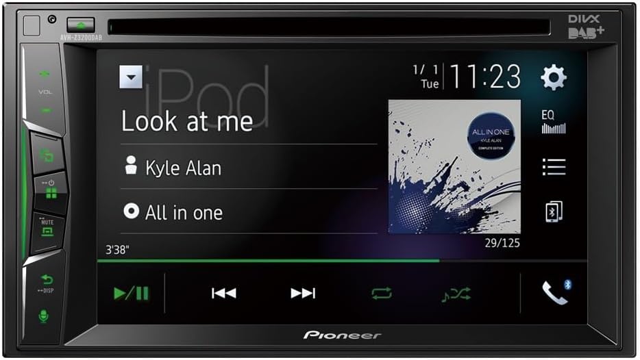 Pioneer AVH-Z3200DAB 2-DIN-Multimedia Player, 6,2-Zoll ClearType-Touchscreen, Smartphone-Anbindung,