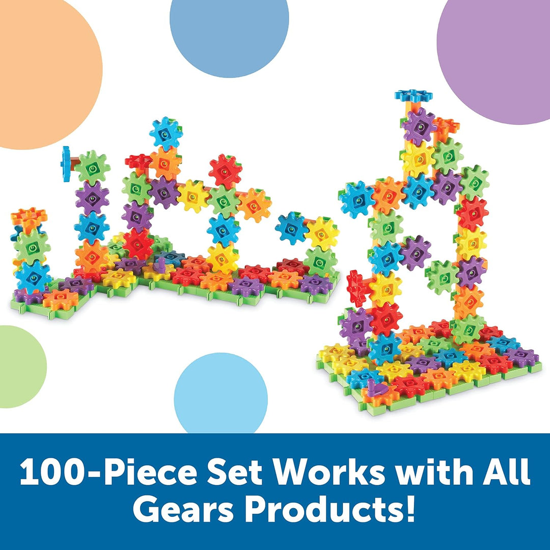 Learning Resources LER9162 Gears! Gears! Gears! Bauset für Anfänger,