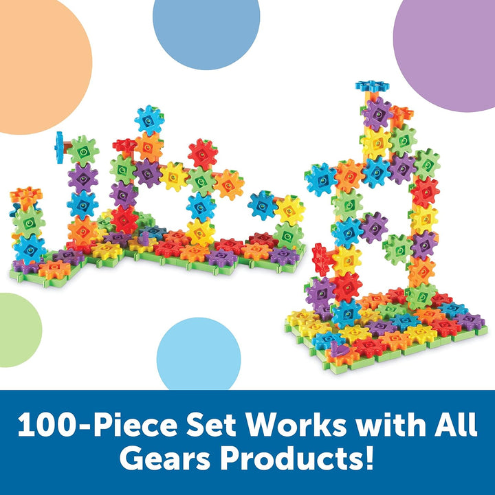 Learning Resources LER9162 Gears! Gears! Gears! Bauset für Anfänger,