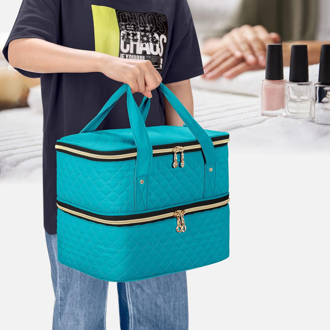 Yarwo Nagellack Tasche Organizer, Nagellack Aufbewahrung für 40 Flaschen Nagellack (bis zu 15 ML) un
