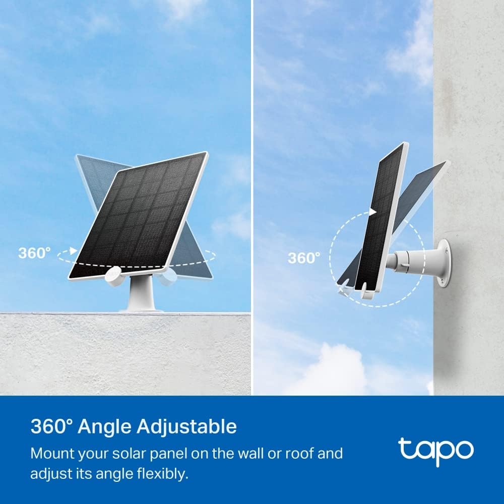 Tapo TP-Link A200 Solarpanel, umweltfreundliche, saubere Energieversorgung Akku-Kameras C400, C420,