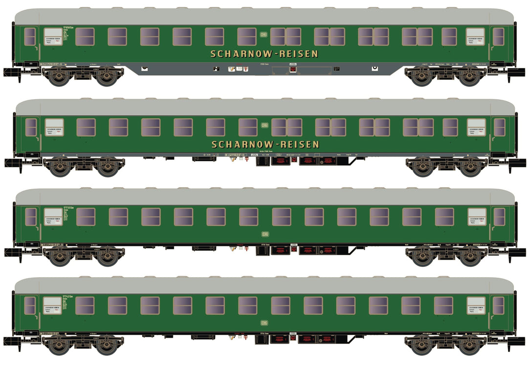 81212704-4tlg. SCHARNOW Set 1 DB Ep.IIIb 2xBcm54/Bcm53-60/Bcm54-60 - Spurweite N