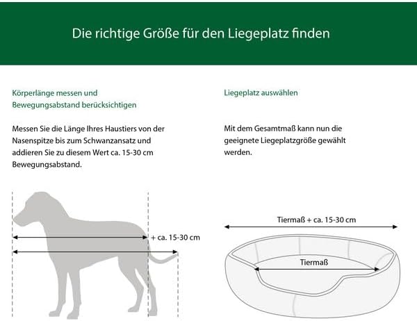 Dehner Premium Lovely Kuschelbett Guter Schlaf, Ø 38 cm, Höhe 13 cm, Naturmaterial/Plüsch, weiss/bei