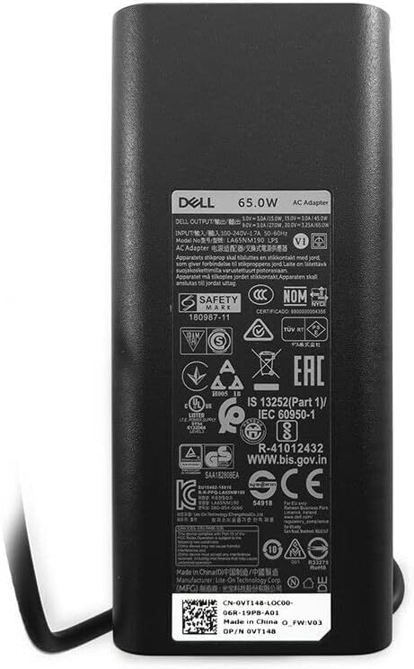 DELL USB-C Ladegerät 65W VT148 WMDHR 0VT148 0WMDHR für Latitude 7430 5330 7330 5530 7420 7520 5520 9