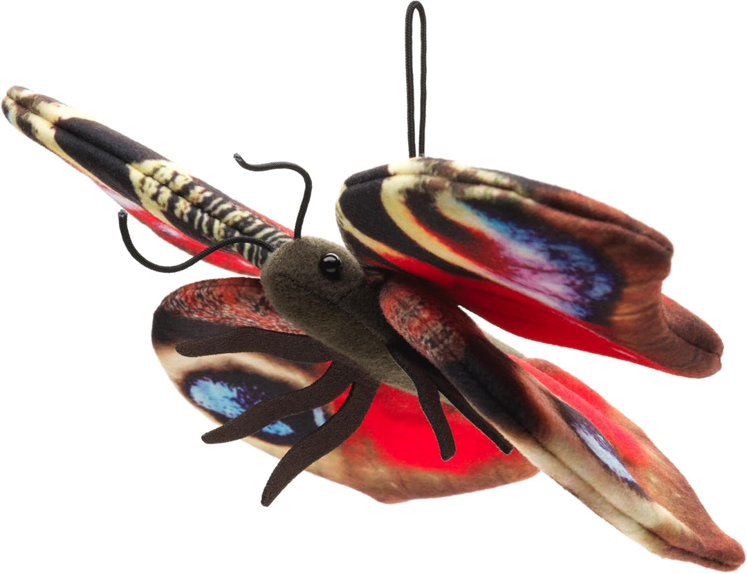 Uni-Toys - Schmetterling rot (mit Schlaufe) - 24 cm (Breite) - Plüsch-Insekt - Plüschtier, Kuschelti