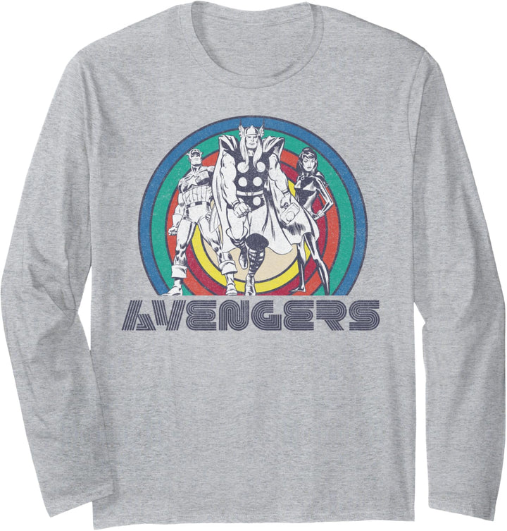 Marvel Avengers Classic Thor Black Widow Captain America Langarmshirt