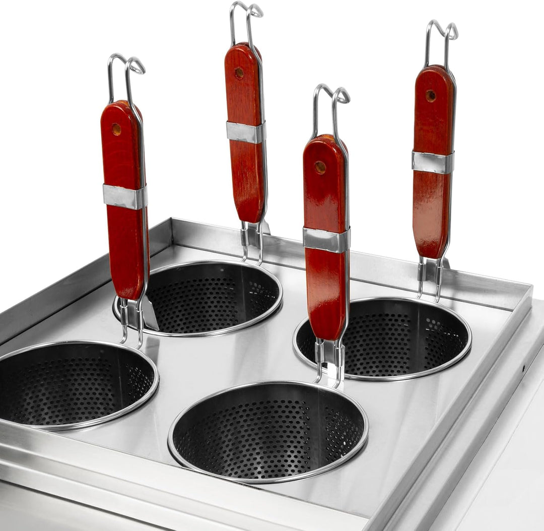 VERTES Gastro Nudelkocher Pastakocher Teigwarenkocher aus Edelstahl, Elektrisch, 2x 1700 Watt, 2 sep