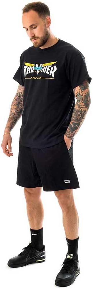 Thrasher Herren T-Shirt Venture Collab S/S, Grösse:M, Farben:Black