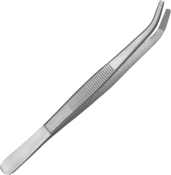May - Set - 2 x Technische Pinzette gebogen - 14 cm - Modellbau Pinzette - Elektriker Pinzette - Ind