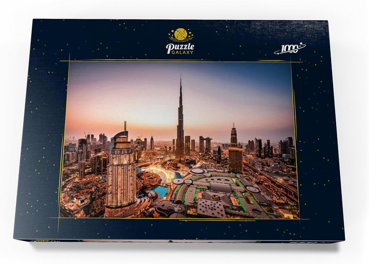 Skyline von Dubai am Morgen - Premium 1000 Teile Puzzle - MyPuzzle Sonderkollektion von Puzzle Galax