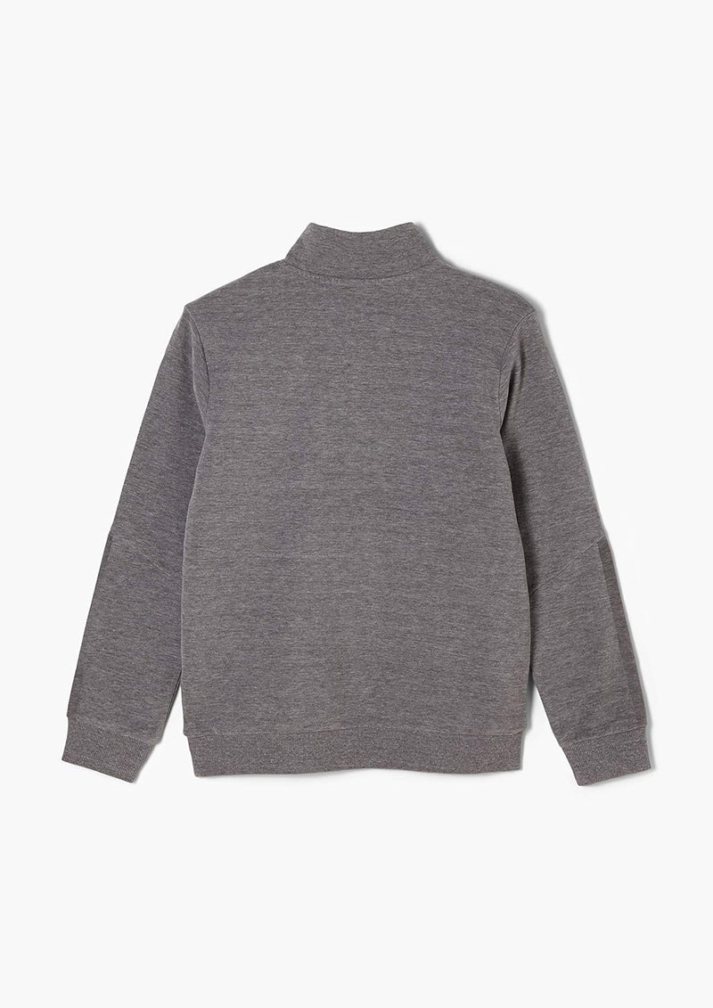 s.Oliver Junior Jungen 402.10.011.14.140.2054442 Sweatshirt, Grey Melange, S.REG