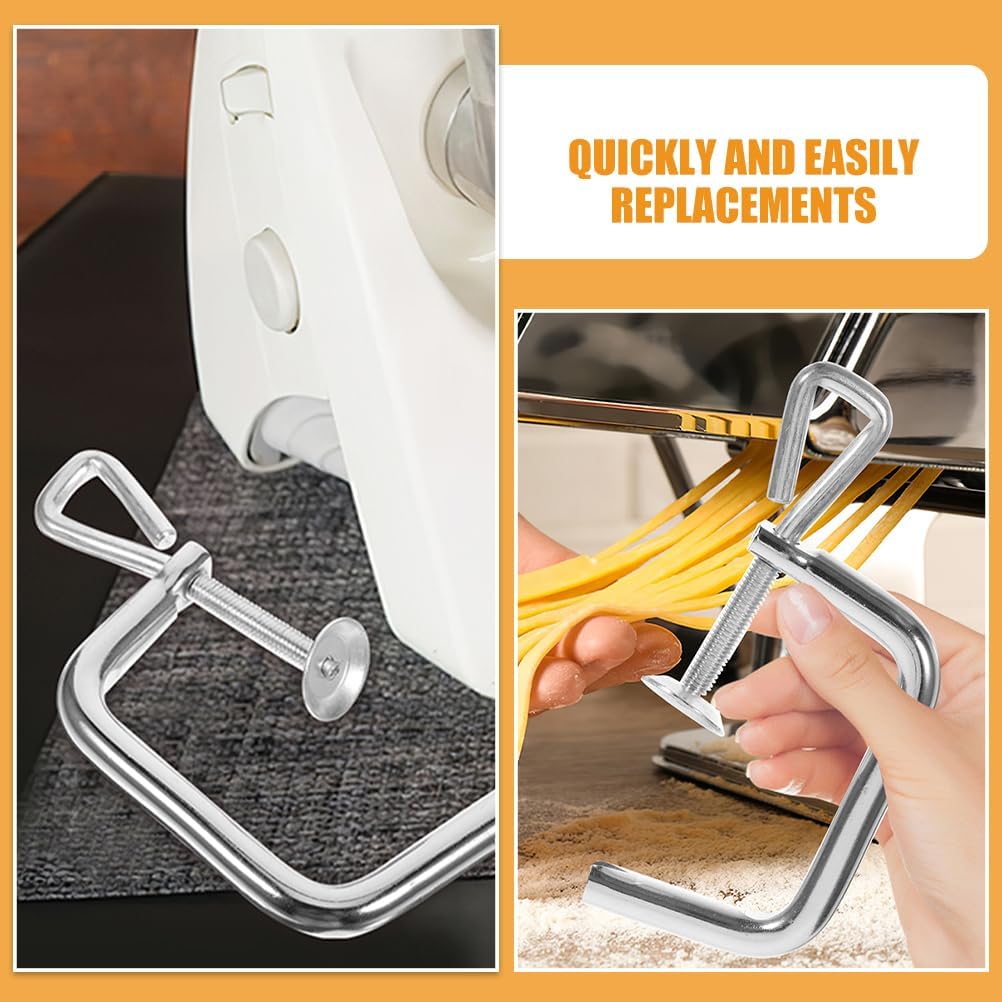 Amosfun Nudelmaschine ZubehöR Befestigungsclips Ersatzteil 2 StüCk Manuelle Pasta Maker Clip FüR Sic