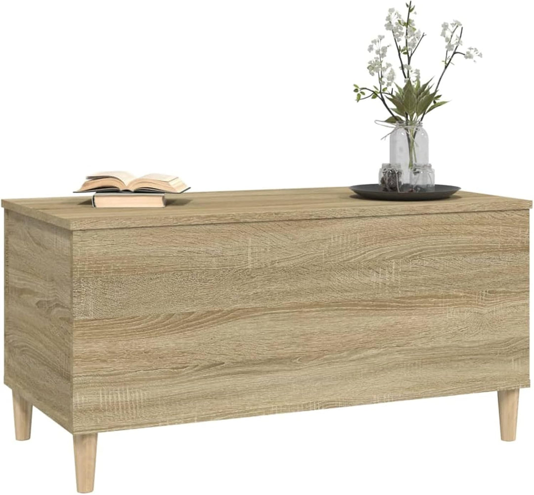 Tidyard Couchtisch Kaffeetisch mit Höhenverstellbar Beistelltisch mit Ablagefach Sofatisch Wohnzimme