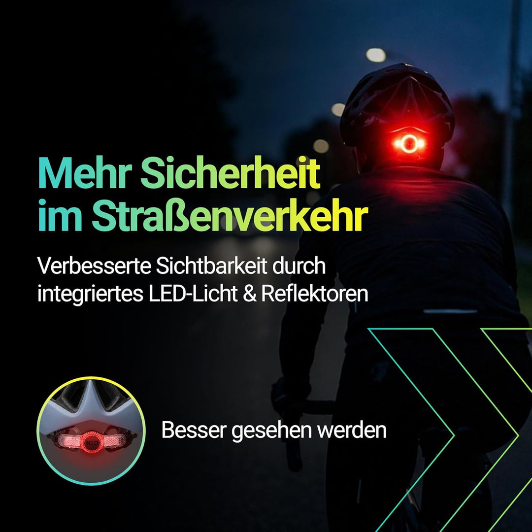 KED MTB Fahrradhelm SPIRI II Trend, blau L (55-61cm), L (55-61cm)