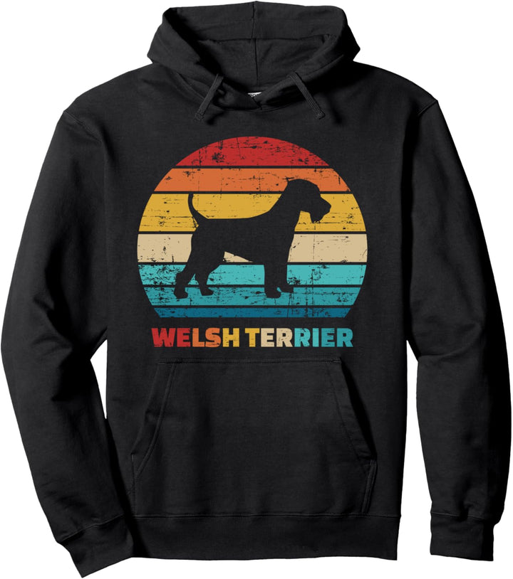 Welsh Terrier vintage retro Pullover Hoodie