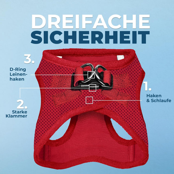 Voyager Step-In Air Hundegeschirr by Best Pet Supplies - All Weather Mesh Step in Vest Harness für k