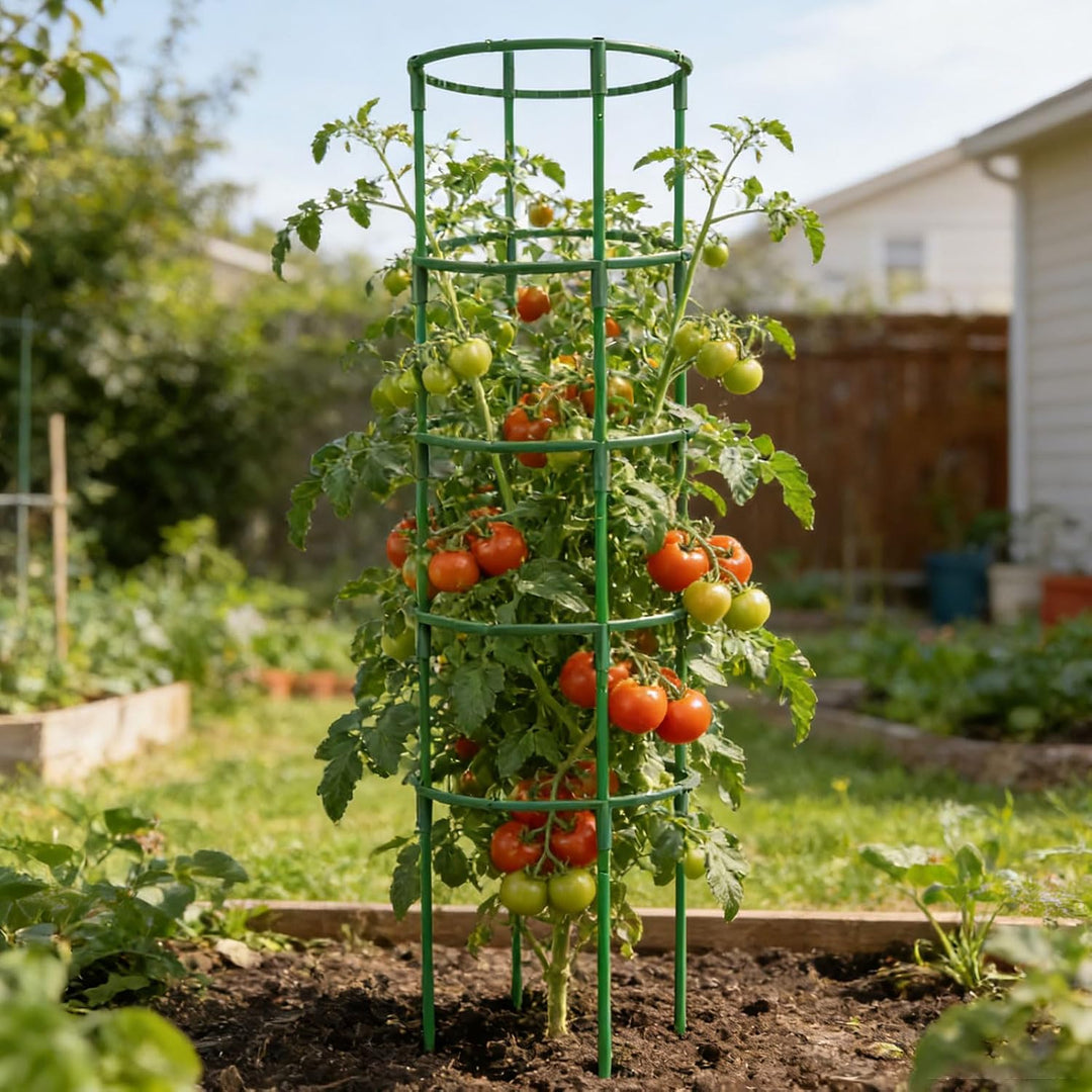 Tomaten Rankhilfe, Bis Zu 85 cm Hohe Rankhilfe Gurken Mit Verstellbarer Höhe, Unbegrenztes Spleissen