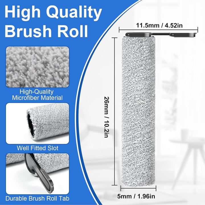 Fixbetter Ersatzbürstenrolle und HEPA-Filter Zubehör für Tineco FLOOR ONE S7 Combo / S7 Flashdry/SWI