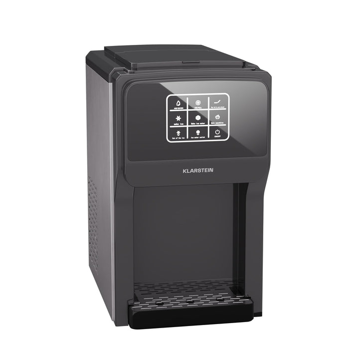 Klarstein ArcticBlend 3in1 Eiswürfelmaschine – 20 kg/24 h, Kugeleis & Crushed Ice, Wasserspender, 6-