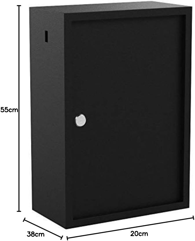 Pavo 8047239 Deluxe Schlüssel-Kasten/Schrank/Tresor, 300 Haken mit seitlichem Schlüsseleinwurf, dunk