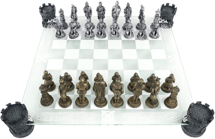 Nemesis Now Medieval Knight Chess Set Schachspiel Standard