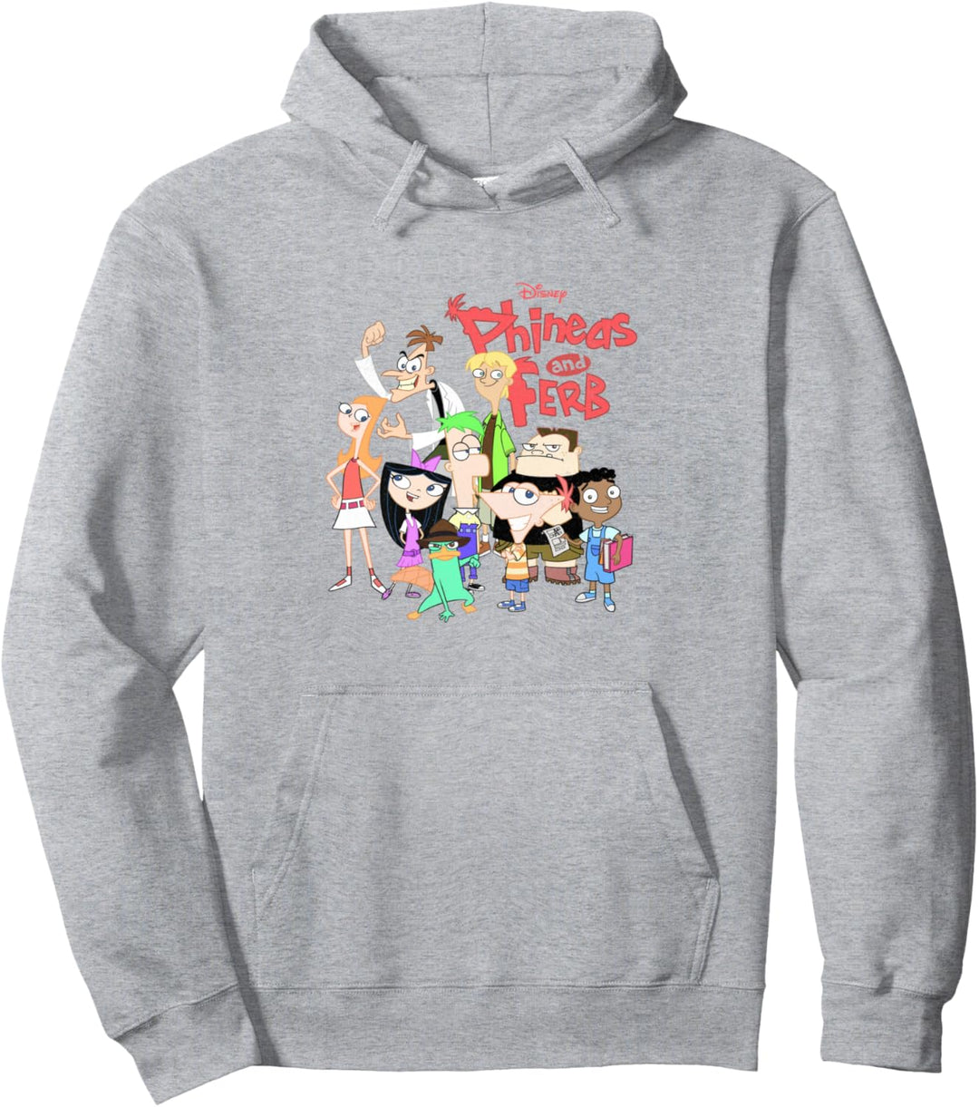 Disney Phineas und Ferb The Group Logo Pullover Hoodie