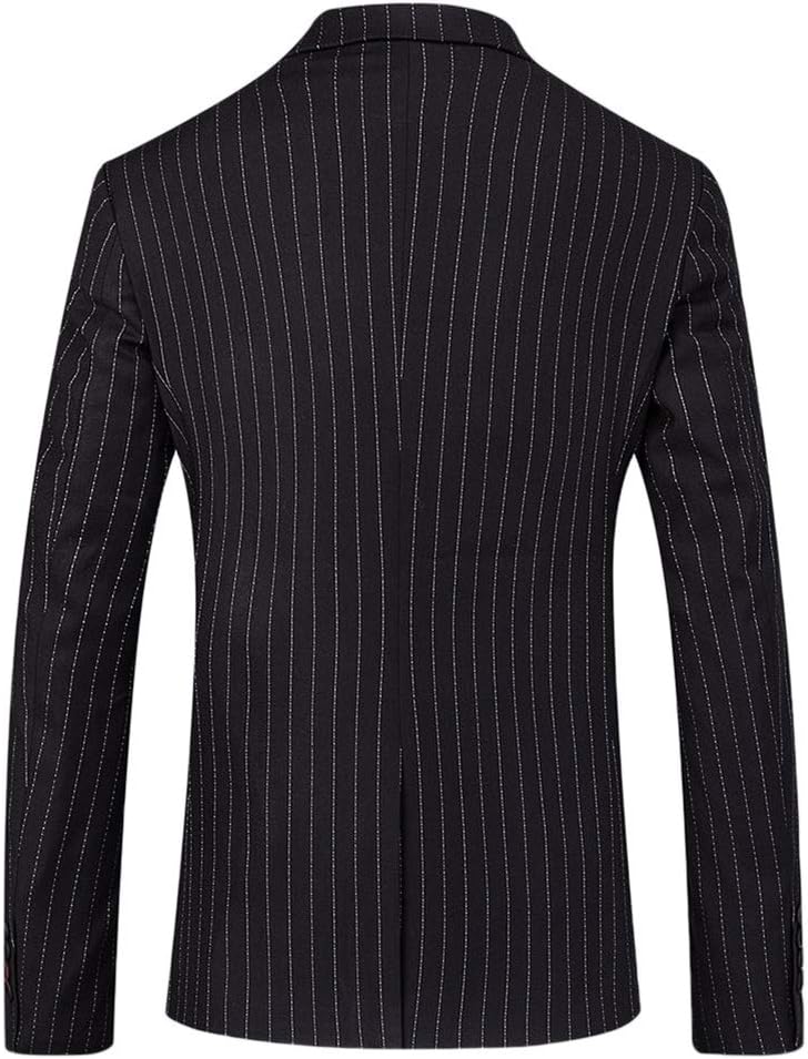 YOUTHUP Anzug Herren Slim Fit 3 Teilig Vertikale Streifen Anzüge Business Herrenanzug Sakko Weste Ho