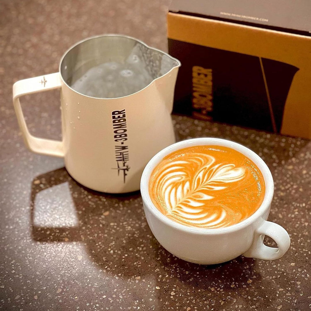 MHW-3BOMBER Espresso Milchkännchen Milk Pitcher 500ml Milchschaumtank Espresso Milchschaumtank Edels