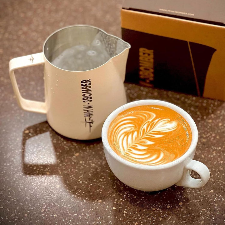MHW-3BOMBER Espresso Milchkännchen Milk Pitcher 500ml Milchschaumtank Espresso Milchschaumtank Edels