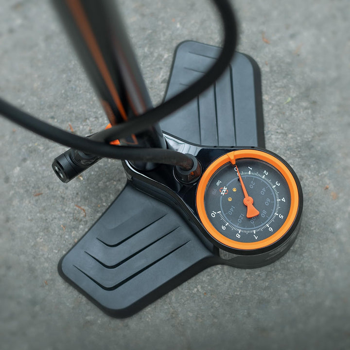 SKS GERMANY AIRKOMPRESSOR 10.0 Standpumpe (Luftpumpe für alle Ventilarten, stabiles Stahlrohr, gross
