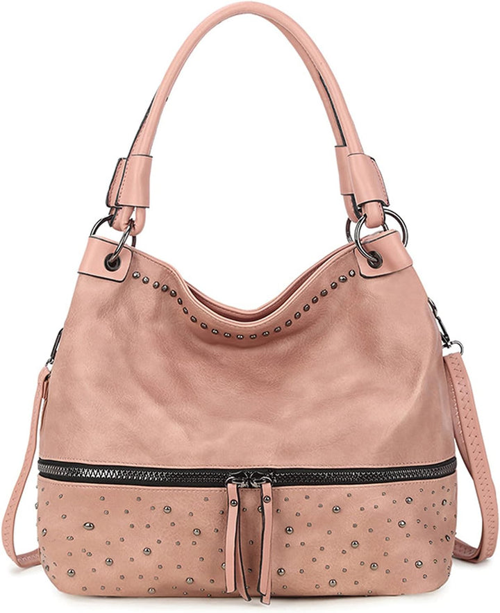 FANDARE Retro Handtaschen Damen Schultertasche Umhängetasche Frauen PU Leder Wasserdicht Tragetasche