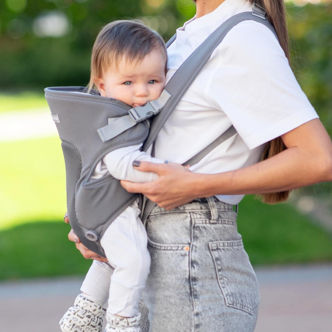 KikkaBoo Babytrage Neugeborenes MYRA, Ab 3 Monaten, Ergonomisch & Bequem, Für Babys bis 9 kg, 3 Trag