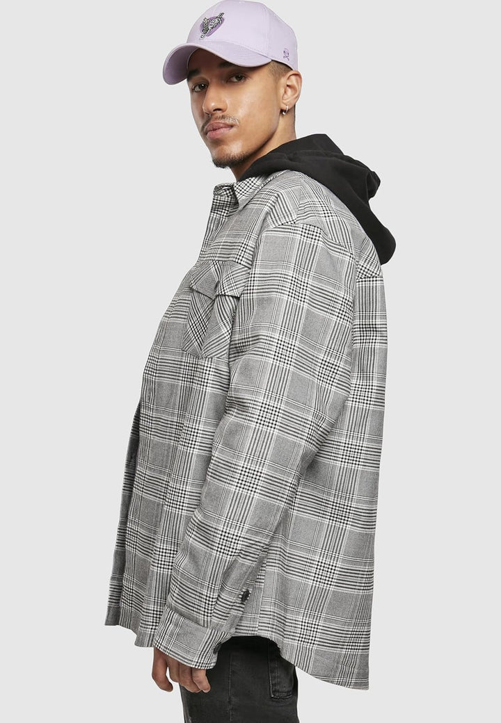 Cayler & Sons Herren Plaid Out Quilted Shirt Jacket M black/white, M black/white