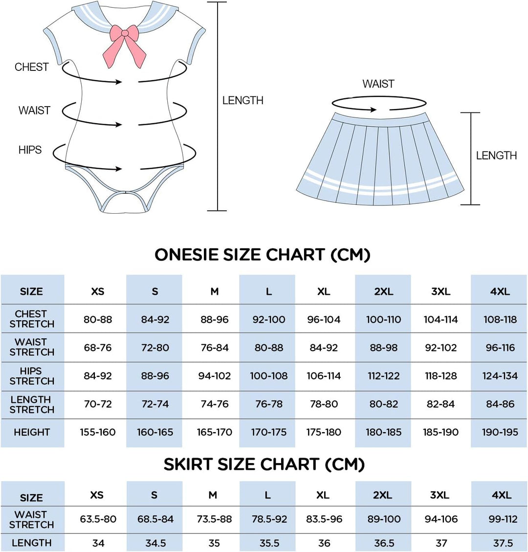 LittleForBig Baumwolle Strampler Onesie Pyjamas Bodysuit - Cosplay Magisches Mädchen Blau Strampelan