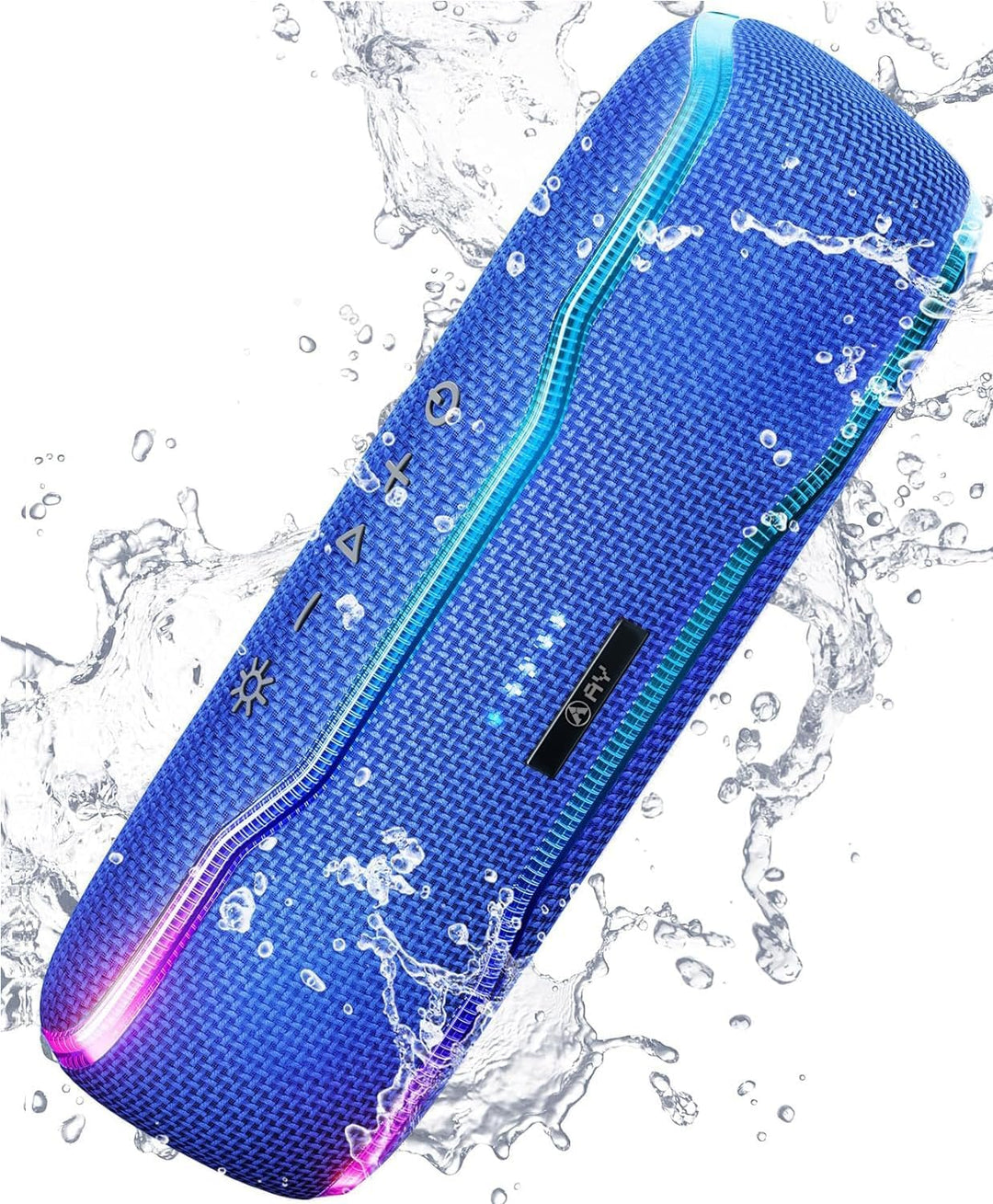 AY Bluetooth Lautsprecher Musikbox Tragbarer IPX7 Wasserdicht Bluetooth Box mit Bunten Licht und Sat
