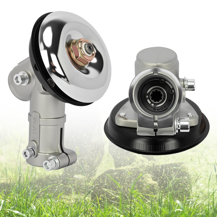 Freischneider Getriebe 26mm 9 Zähne, Universal Getriebekopf Rasenmäher Winkelgetriebe Rasentrimmer G