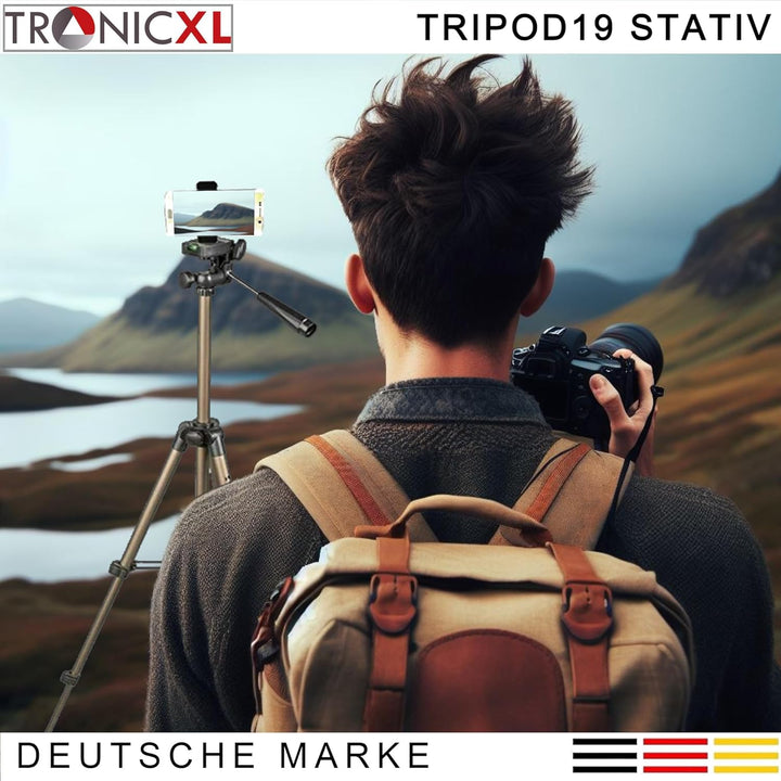 TronicXL Tripod 19S Smartphone Stativ Tisch Kamerastativ Tripod für Samsung Galaxy S23 S22 S21 S20 S