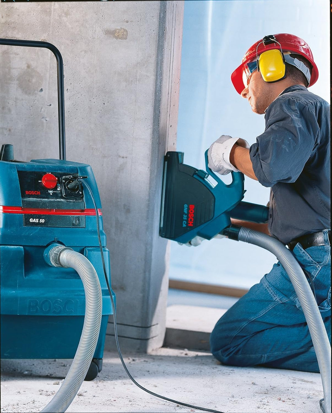 Bosch Professional Mauernutfräse GNF 35 CA (1.400 Watt, Scheiben-Ø: 150 mm, 7x Distanzscheibe, im Ko