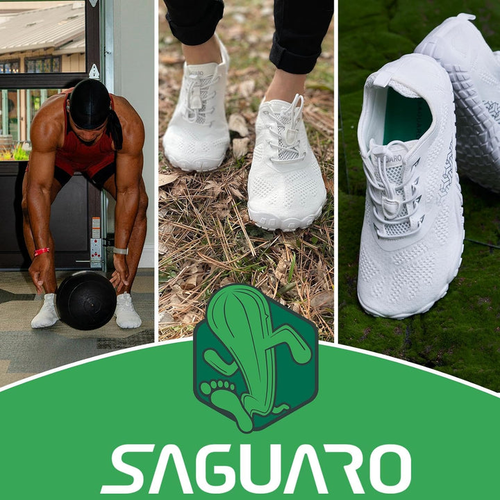 SAGUARO Unisex Minimalistische Barfussschuhe Traillaufschuhe Atmungsaktiv Schnell Trocknend Badeschu