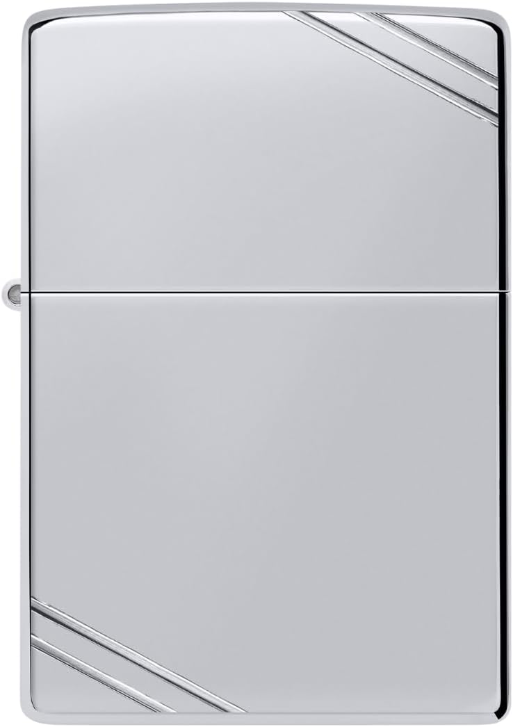 Zippo 260 24095 Hexagon Design Benzinfeuerzeug, Messing, Chrome High Polished, Chrome High Polished