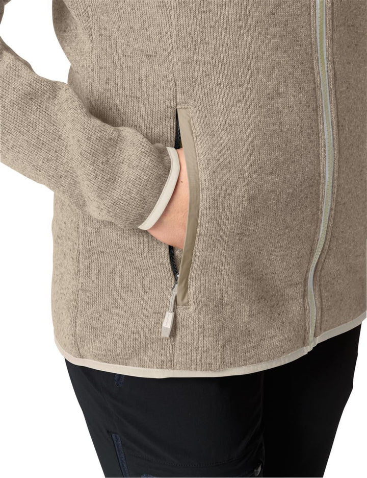 VAUDE Women's Rienza Jacket IV - Fleecejacke Damen, Weiss