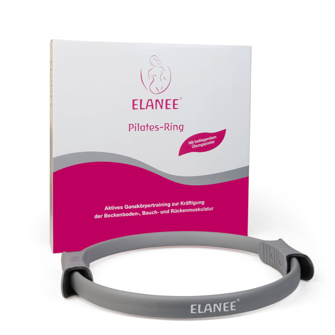 ELANEE Pilates-Ring mit rutschfesten Griffen zur Kräftigung der Beckenboden-, Bauch-, und Rückenmusk