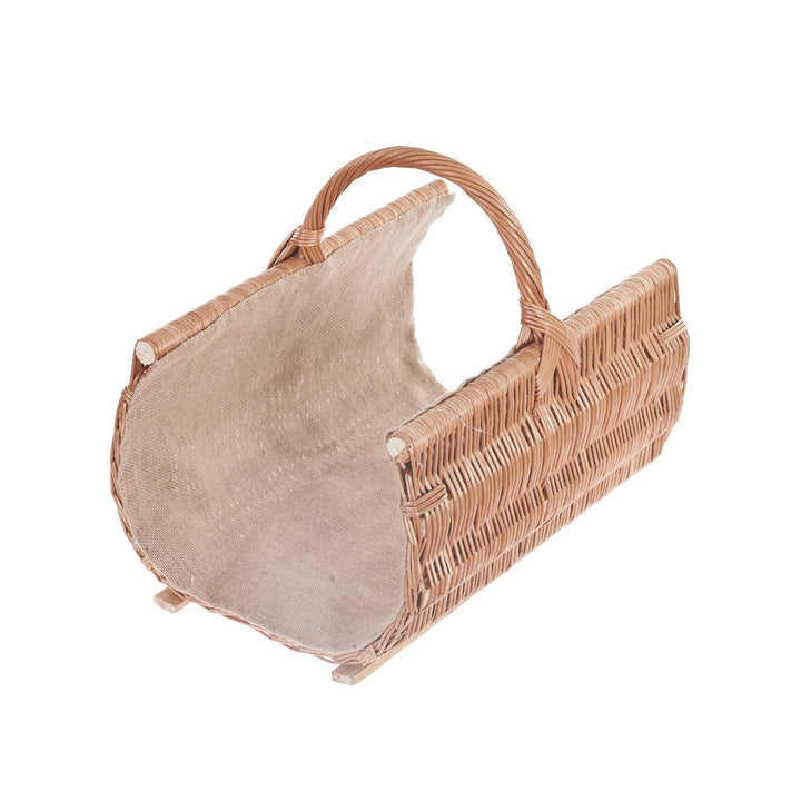 Kaminholzkorb aus Naturweide, oval (60 x 48 H: 35/48, naturel_jute) 60x48 H: 35/48 Natur_jute, 60x48